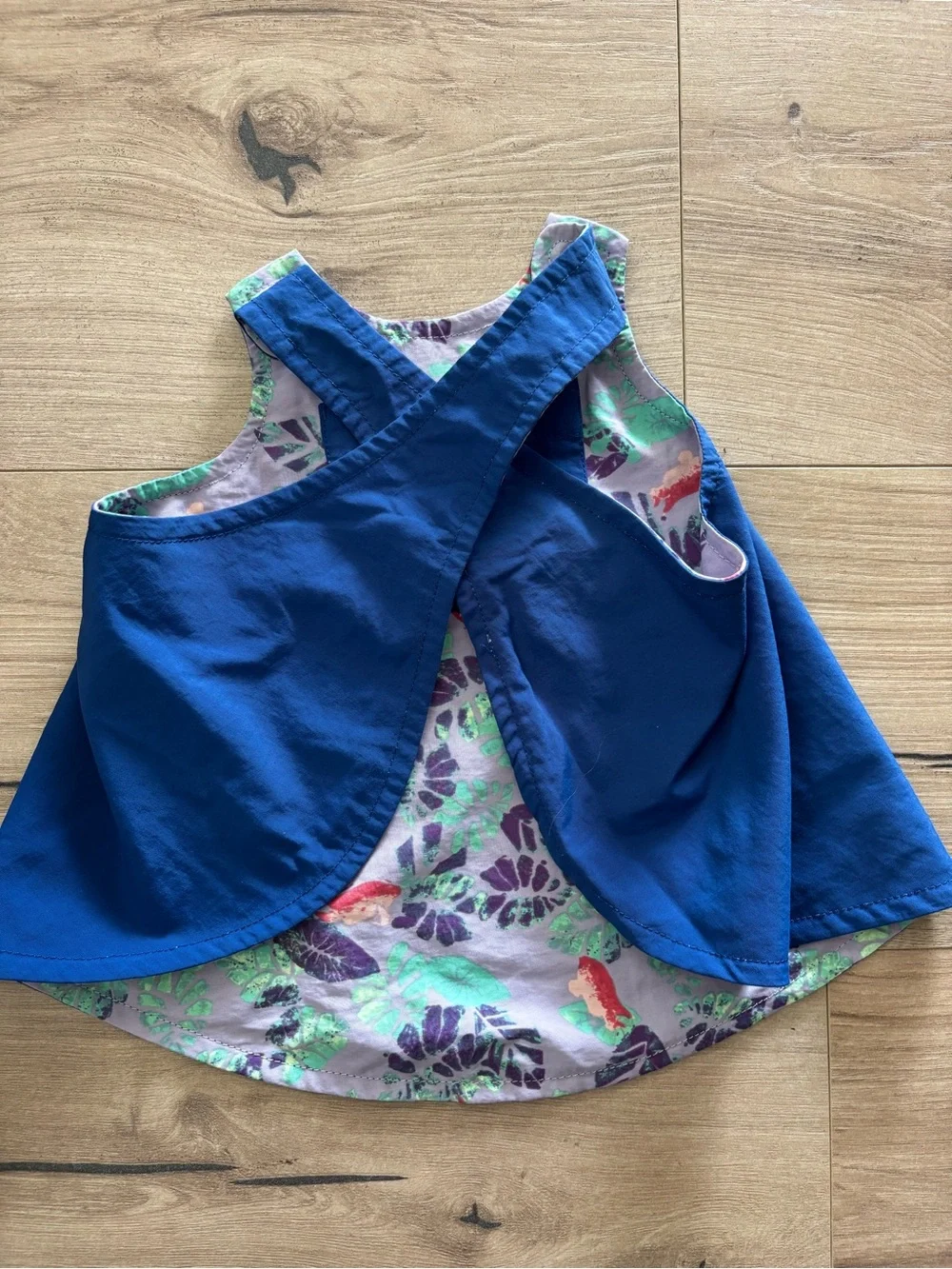 Patagonia Lavender Tropical Leaf Tank & Bloomer Set with Navy Pocket